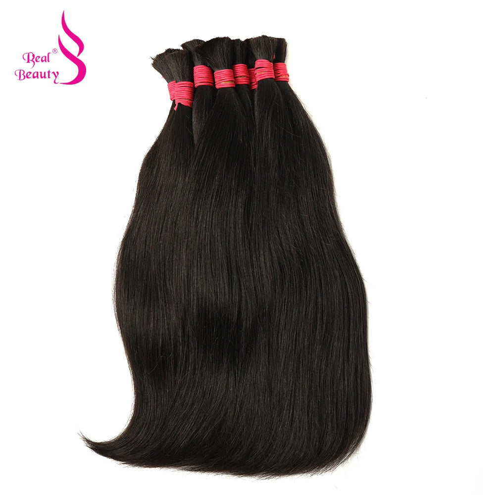Human Braiding Hair No Weft Bulk Hair Bundles 100% Vietnam Virgin Human Hair 50g 100g Natural Straight Black Brown 45-70cm
