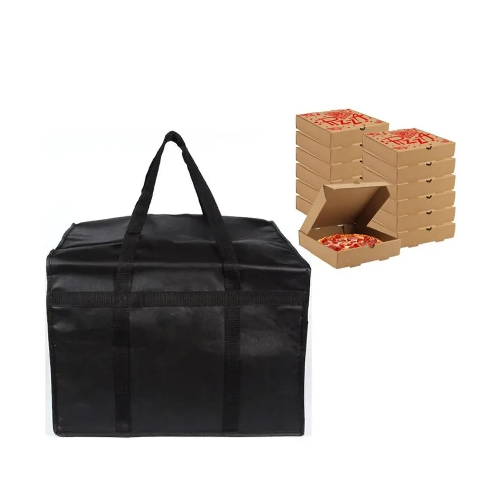 1pc Reusable Food Develivey Bag Lightweight Fresh Keeping Pizza Carrier Bag Hot Cold Fully Insulated Food Storage Case