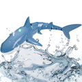 Remote Control Shark Toy, 2.4GHz High Simulation Shark RC Boat for Swimming Pool Bathroom, Electric RC Shark Fish Toy with 2 Batteries, Light & Spray Water Function for 6+ Year Old Boys & Girls