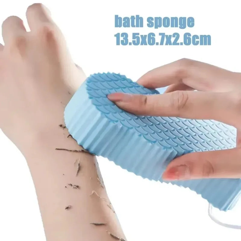 Exfoliating Brush for Feet Foot Wash Mat Brush Body Wash Scrubber in Shower Silicone Bath Massage Mat Back Brush Wall Mounted
