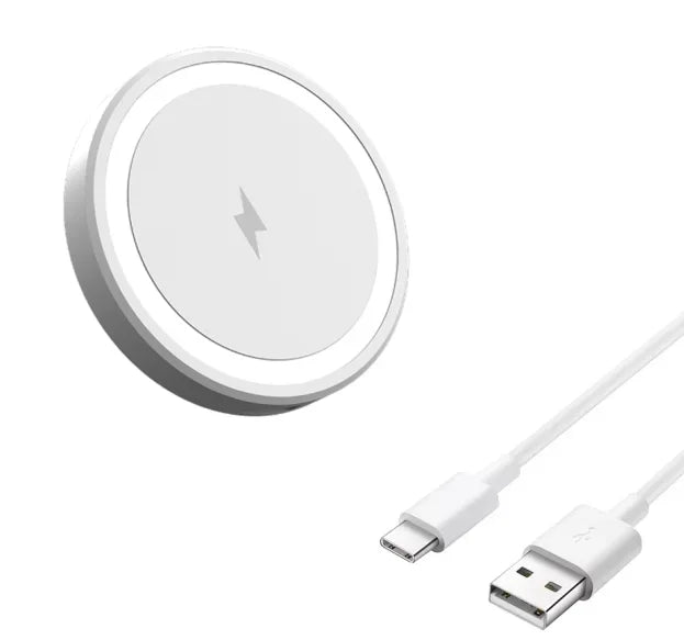 Mini Magnetic Wireless Charger Strong Magnet for iPhone 18 17 16 15 14 13 Slim Portable 15W Fast Charging Cargador inalámbrico