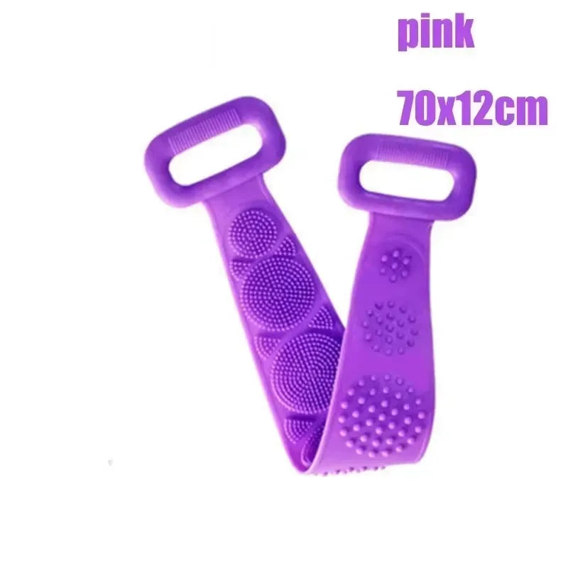 Exfoliating Brush for Feet Foot Wash Mat Brush Body Wash Scrubber in Shower Silicone Bath Massage Mat Back Brush Wall Mounted