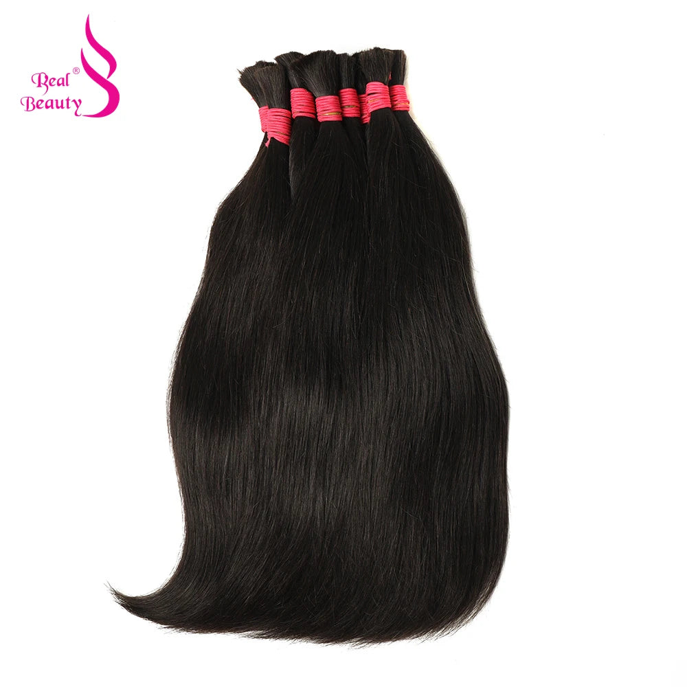 Human Braiding Hair No Weft Bulk Hair Bundles 100% Vietnam Virgin Human Hair 50g 100g Natural Straight Black Brown 45-70cm