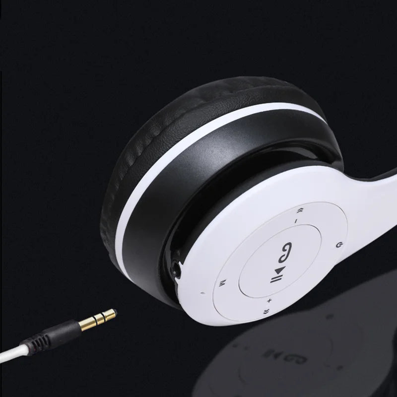 P47 Bluetooth 5.0 Wireless Foldable Headset Stereo Sports Gaming Headphones With Mic