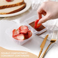 Garden Furniture-Reusable Snack Containers with Lids: Snack Pack Containers 20Pcs - Snackle Box Container Portion Control