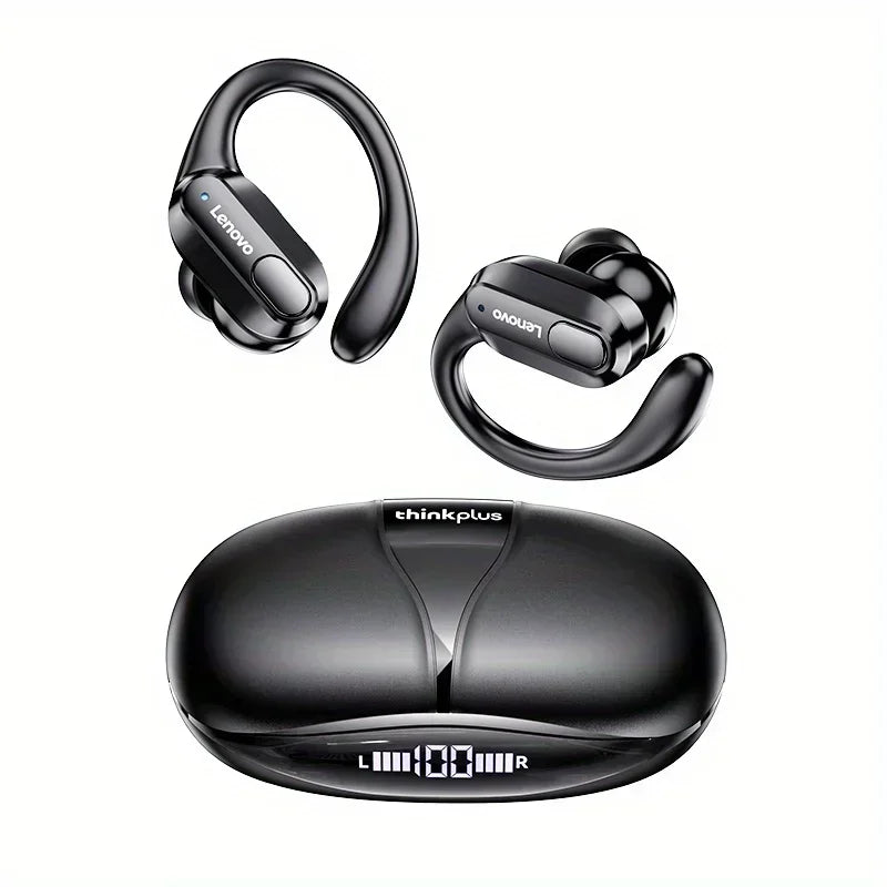 Lenovo XT80 Wireless Headphones Bluetooth 5.4 Earphones True with Mic Button Control Noise Reduction Earhooks Waterproof Headset