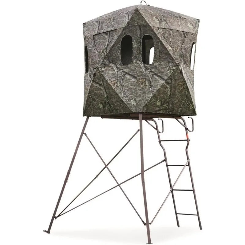 6 Foot 2 Man Hunting Tripod Tower Blind Elevated Stand Hunting Gear Equipment Accessories 4x4