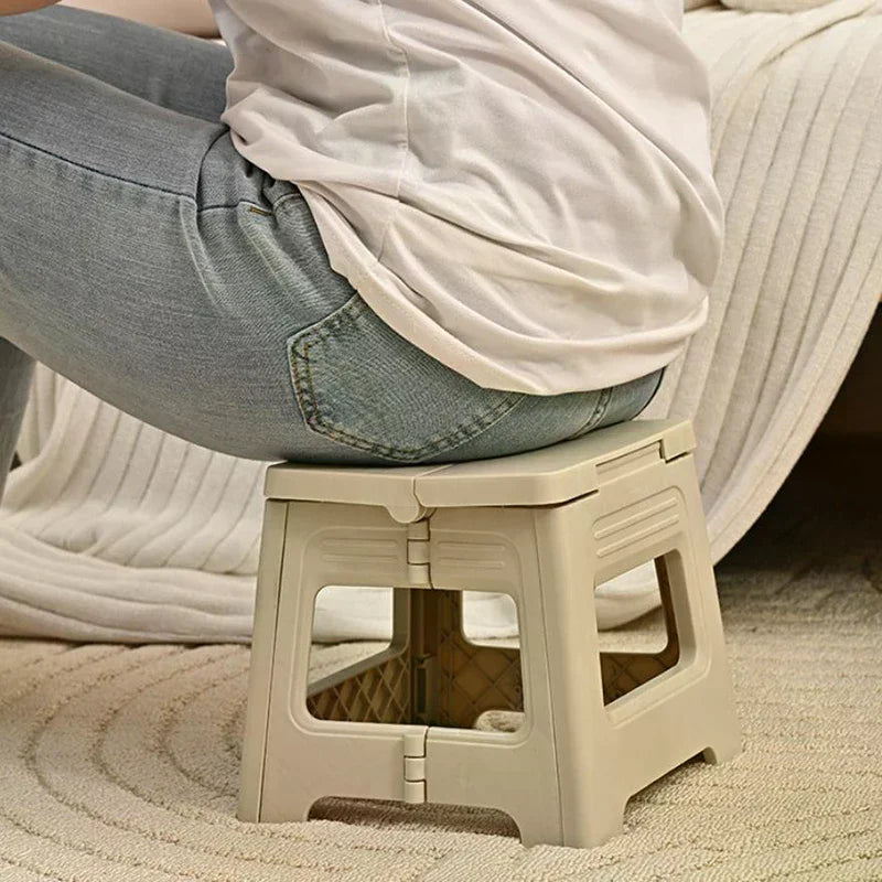 Lightweight Folding Step Stool Multi Purpose Handheld Thickened Footstool Non-Slip Plastic Small Benches KitchenHot Sale