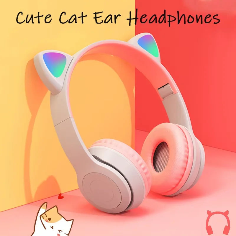 P47 Bluetooth 5.0 Wireless Foldable Headset Stereo Sports Gaming Headphones With Mic