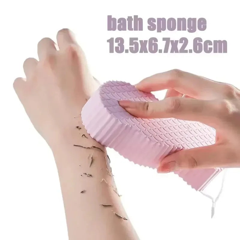 Exfoliating Brush for Feet Foot Wash Mat Brush Body Wash Scrubber in Shower Silicone Bath Massage Mat Back Brush Wall Mounted