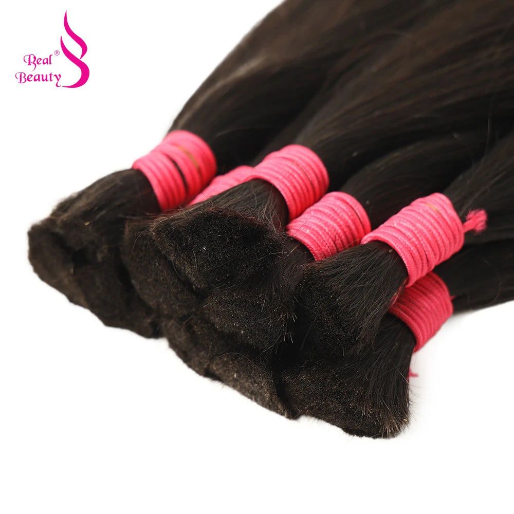 Human Braiding Hair No Weft Bulk Hair Bundles 100% Vietnam Virgin Human Hair 50g 100g Natural Straight Black Brown 45-70cm