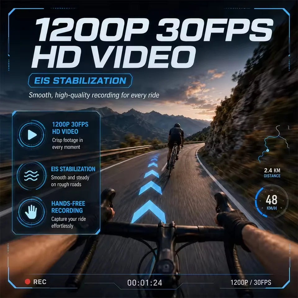 2026 New AI Smart Glasses 1080P Camera Anti-shake Cycling Ridi Sports glasses AI  Translation ChatGPT Dual Mic Windproof Goggles