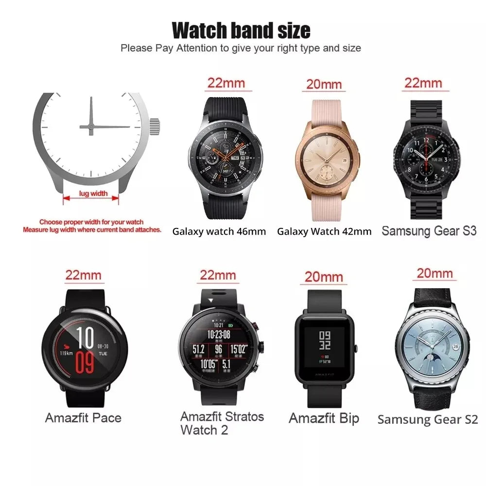 18mm 20mm 22mm Watch Band Stainless Steel Watch Strap, Quick Release, Replacement Compatible With Smartwatch, Traditional Watch