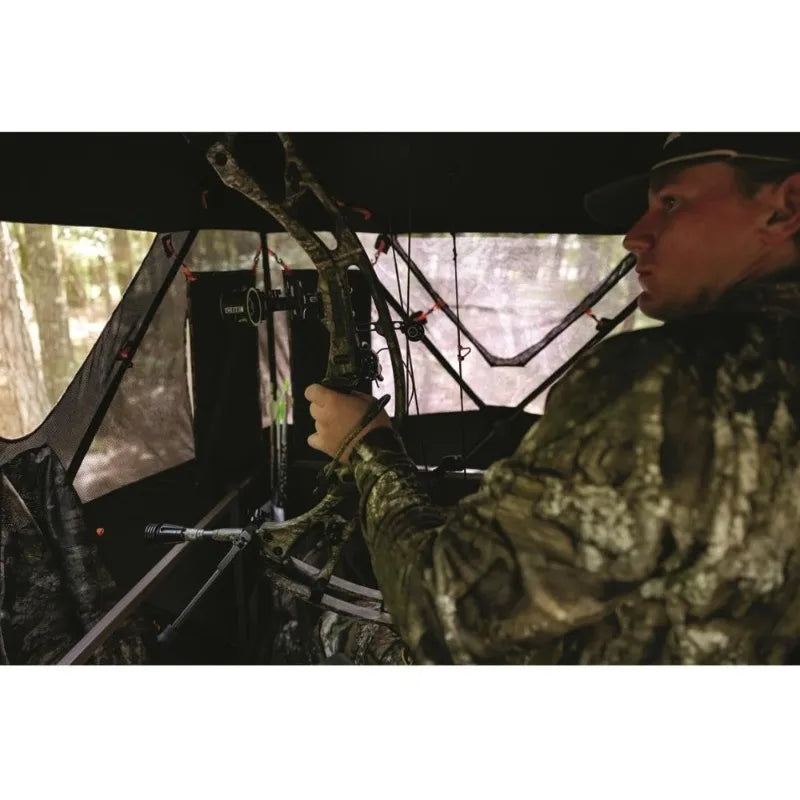 6 Foot 2 Man Hunting Tripod Tower Blind Elevated Stand Hunting Gear Equipment Accessories 4x4