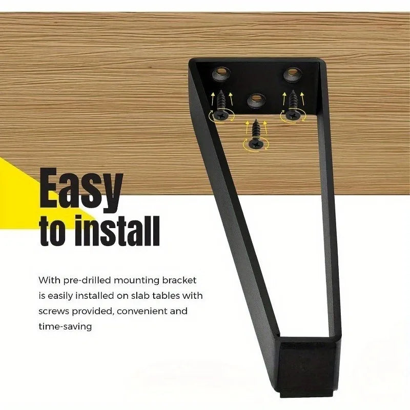 4pcs Metal Table Legs/feet Furniture Support Solid Steel Legs for Coffee Tables Tvs Brackets Cabinets Desks Home & Office Use