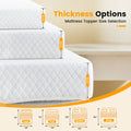 JHK 4 Inch Gel Memory Foam Mattress Topper with Removable Cover Full Size Cooling Mattress Soft and Breathable Bed Topper