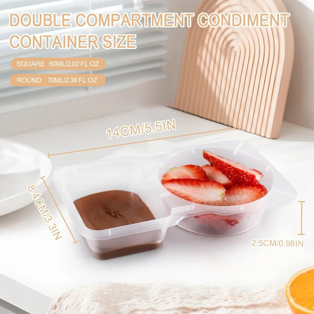 Garden Furniture-Reusable Snack Containers with Lids: Snack Pack Containers 20Pcs - Snackle Box Container Portion Control