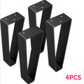 4pcs Metal Table Legs/feet Furniture Support Solid Steel Legs for Coffee Tables Tvs Brackets Cabinets Desks Home & Office Use