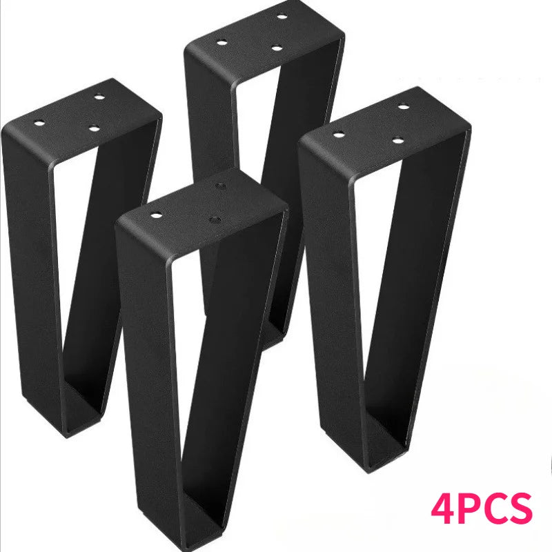4pcs Metal Table Legs/feet Furniture Support Solid Steel Legs for Coffee Tables Tvs Brackets Cabinets Desks Home & Office Use