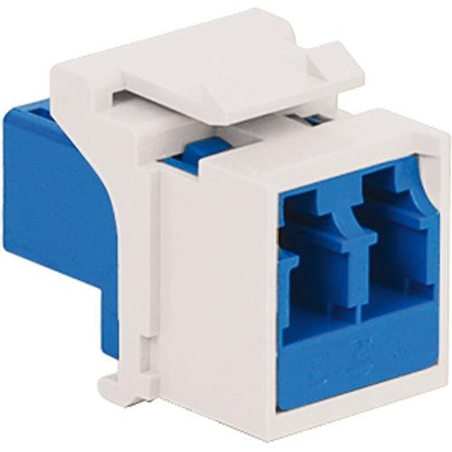Module fiber optic lc duplex white