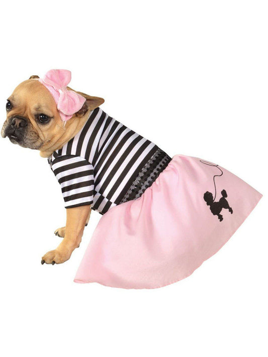 Fifties Girl Pink Pet Costume Small