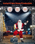 1500W Snow Machine with RGB DMX512 Signal Control, 9 LED Lights, Wireless Remote