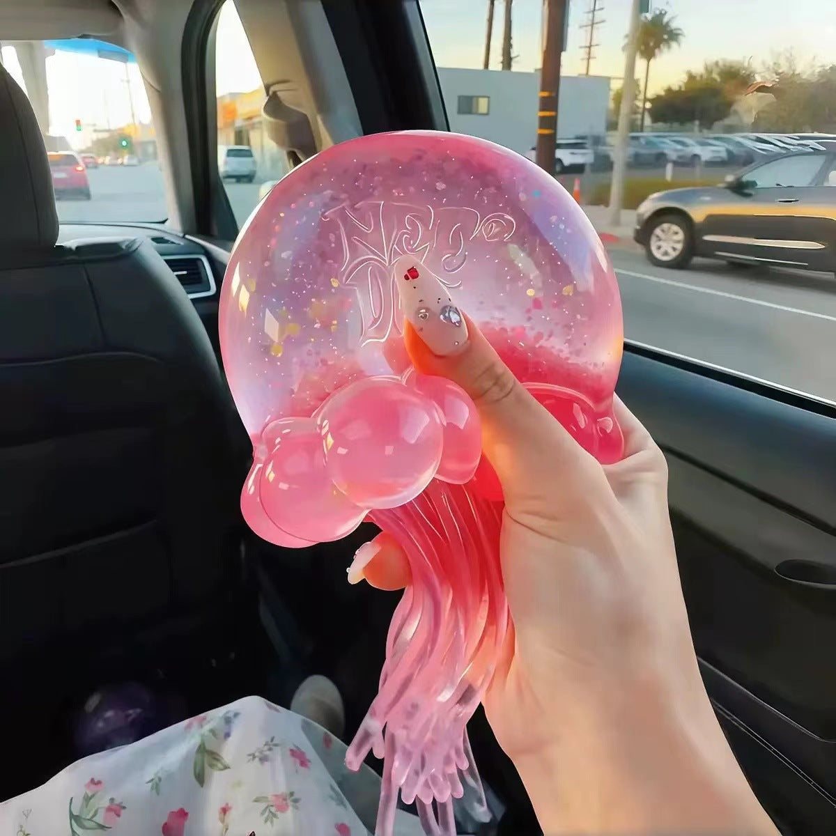 In-Stock Cross-Border Trendy New Octopus Stress Relief Toy Jellyfish Maltose Squeeze Toy