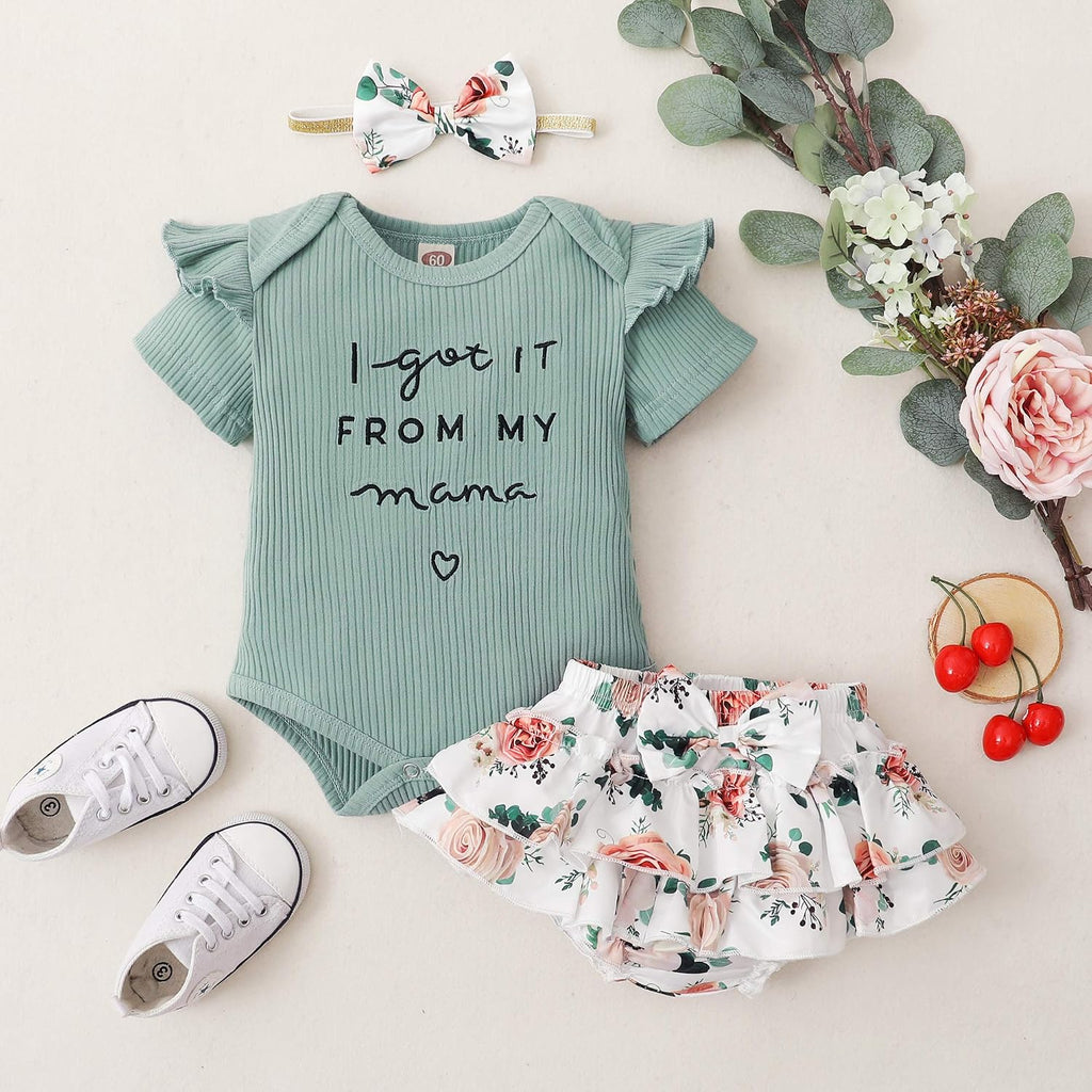 Mioglrie Newborn Baby Girl Clothes Infant Summer Outfits 0 3 6 12 18 Months