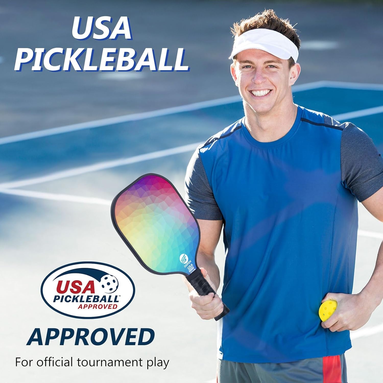 Pickleball Paddles Set of 2 USAPA Approved Pickleball Set