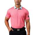 Mens Printed Golf Polo Shirt