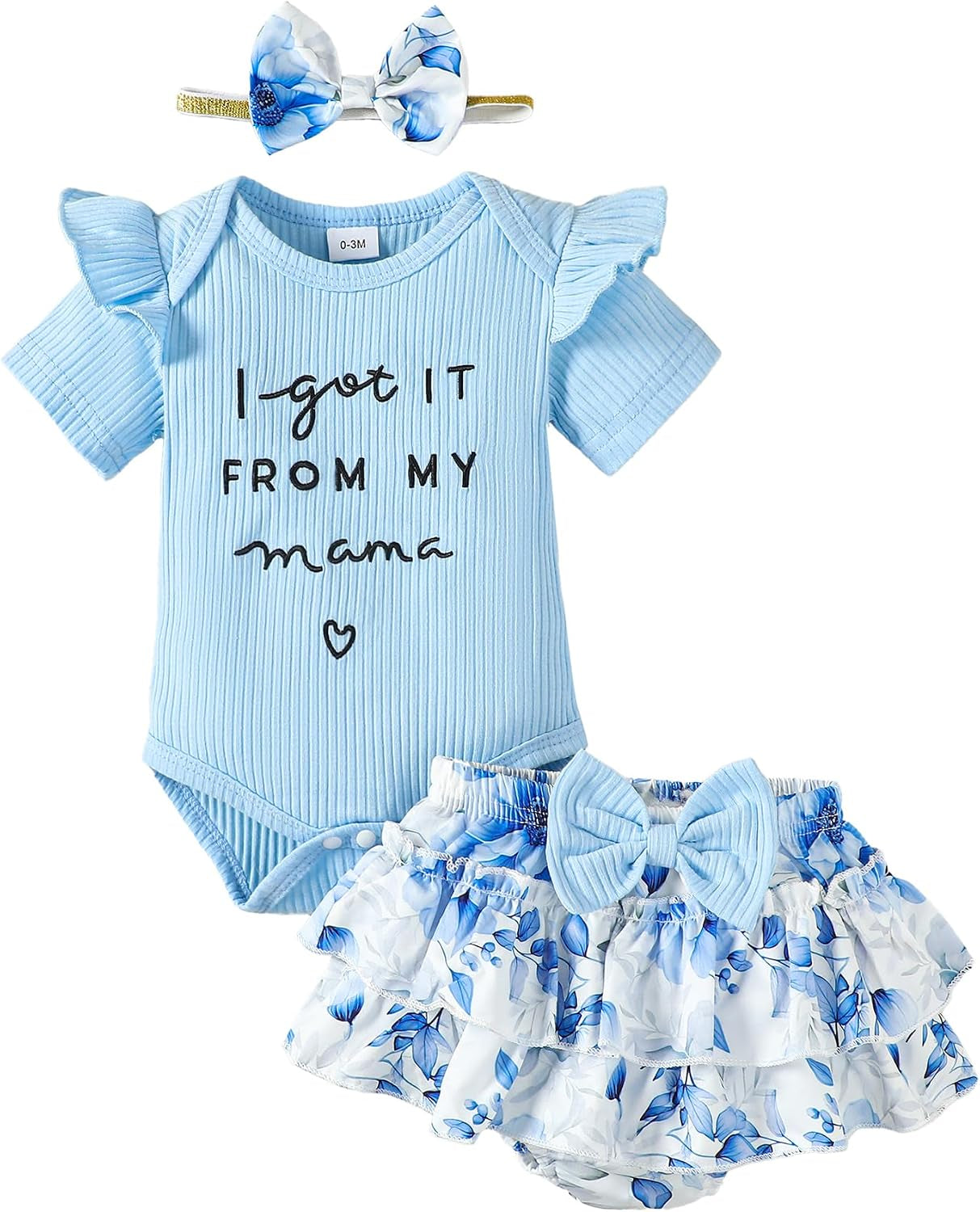 Mioglrie Newborn Baby Girl Clothes Infant Summer Outfits 0 3 6 12 18 Months