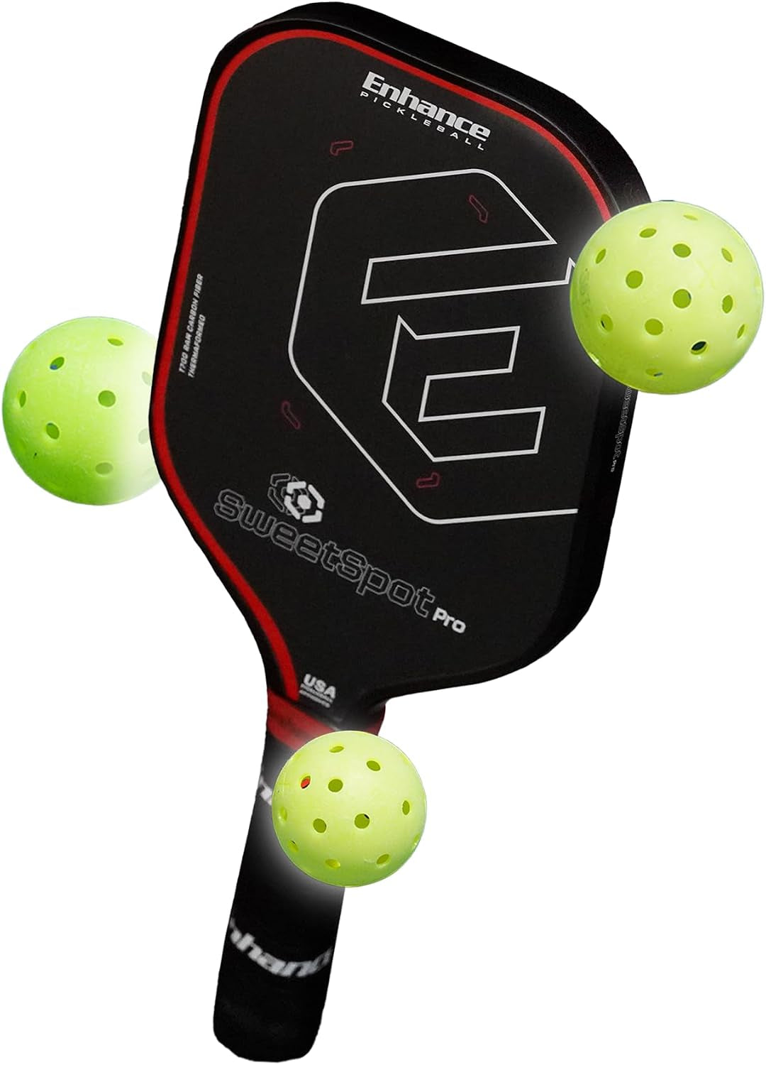 Sweetspot Pro Paddle – Carbon Fiber Pickleball Racket W/Foam-Injected Edges for Max Sweetspot – Highest USAPA Approved Grit – Designed by #1 Coach (Classic)