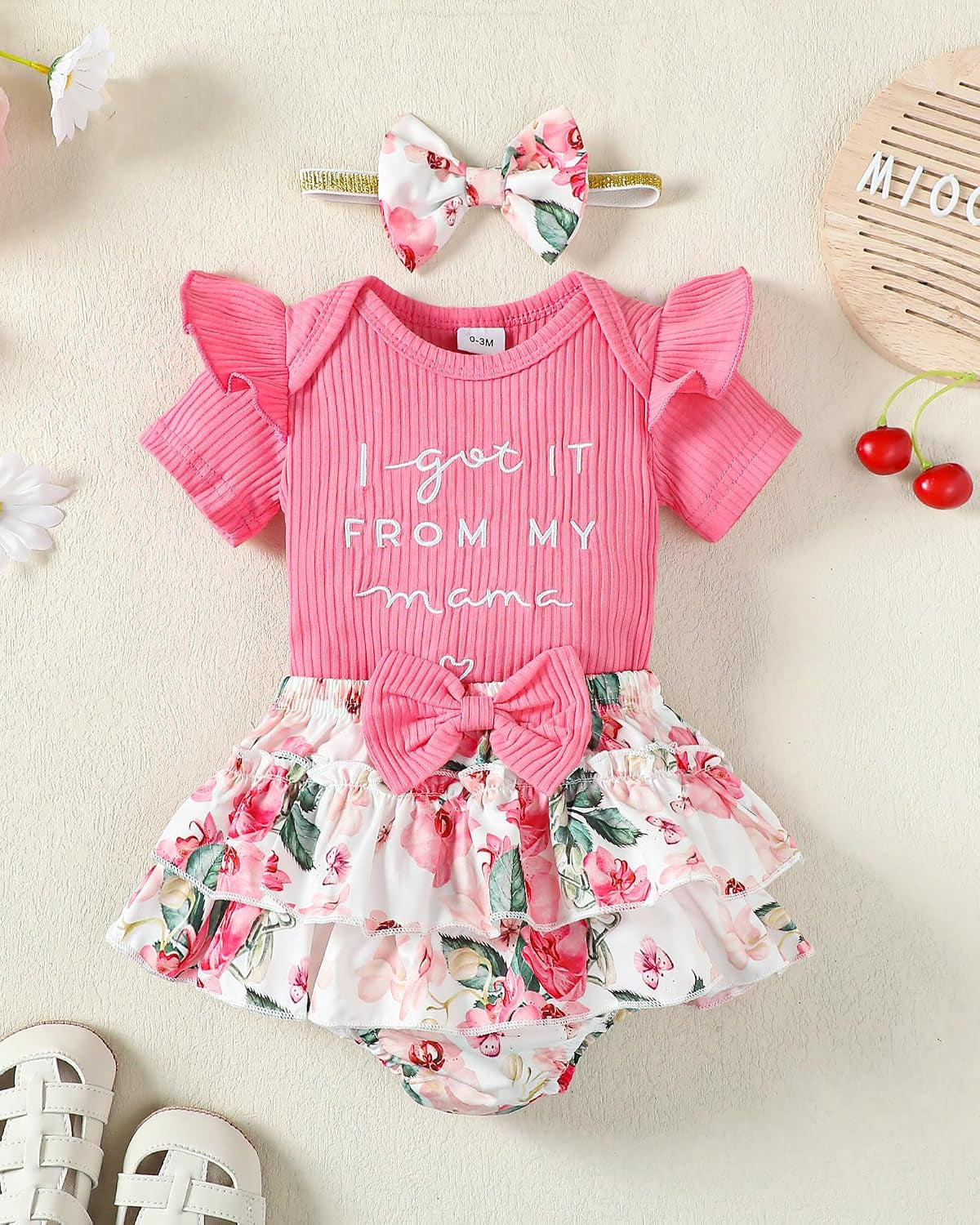 Newborn Infant Baby Girl Clothes Romper Shorts Set Floral Summer Outfits Cute Baby Clothes Girl