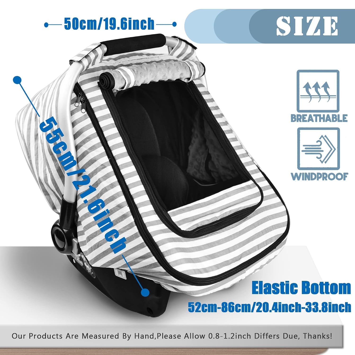 Car Seat Covers for Babies,Baby Car Seat Cover for Boys Girls,Stripe Print