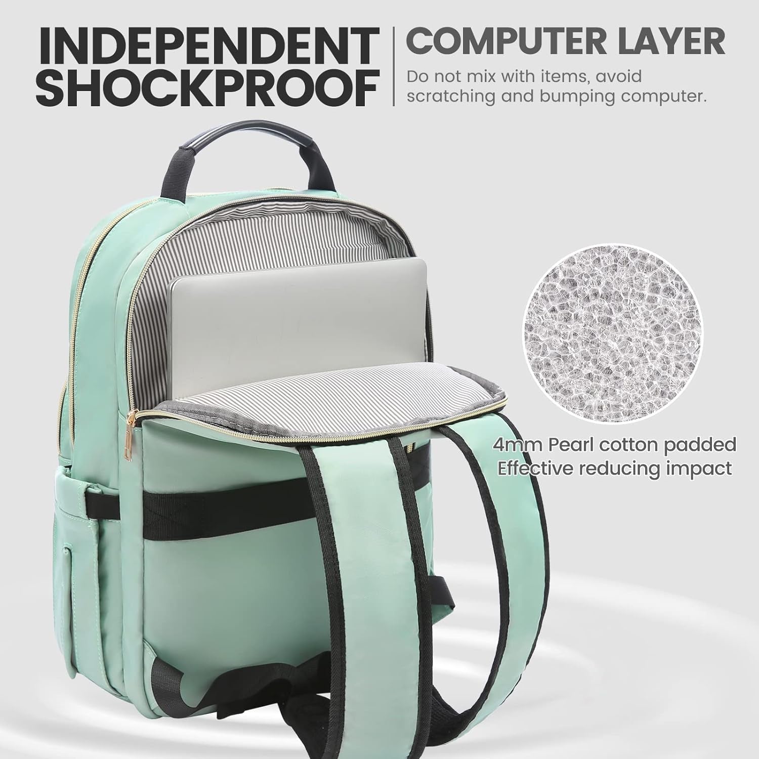 Laptop Backpack for Women,Quilted Work Travel College Laptop Bag