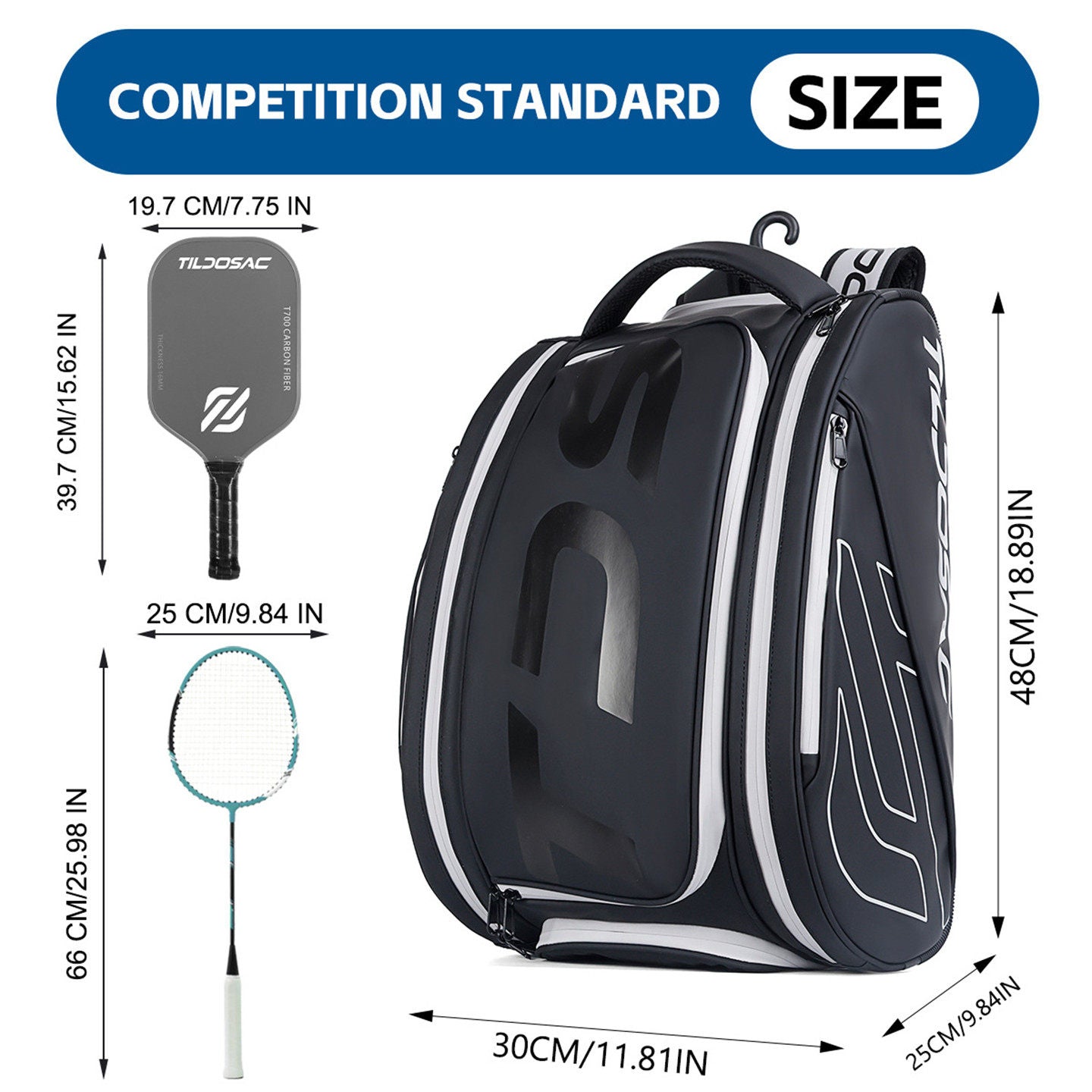 Unisex Backpack for Pickleball Gear, Kimchi, and Accessories Storage