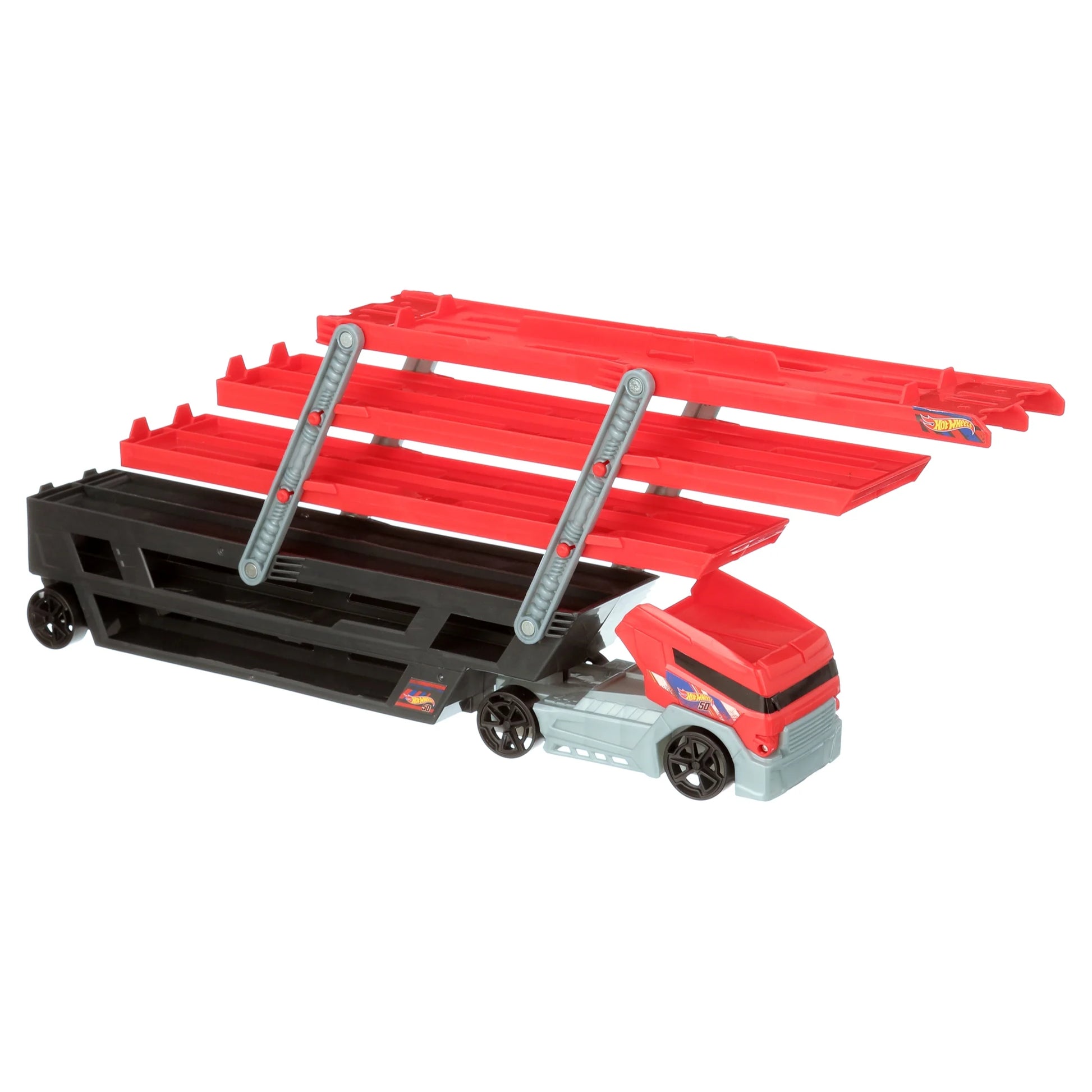 Mega Hauler and 4 Cars Set, Mega Hauler Truck-4 Cars