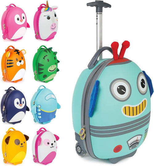 - Children'S Suitcase - Tiny Trekker Children'S Trolley Suitcase - Boys & Girls Suitcase - Suitable as Cabin Luggage - 17 L