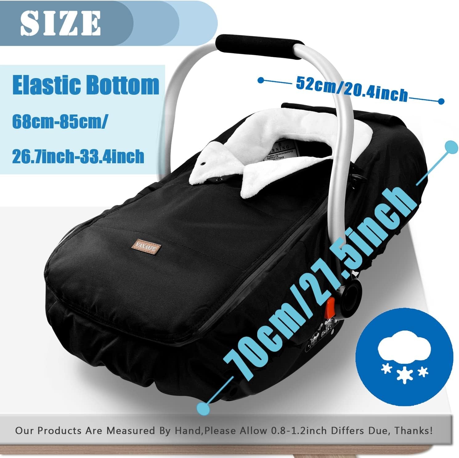 Baby Car Seat Cover,Universal Winter Car Seat Cover for Infant Boys Girls