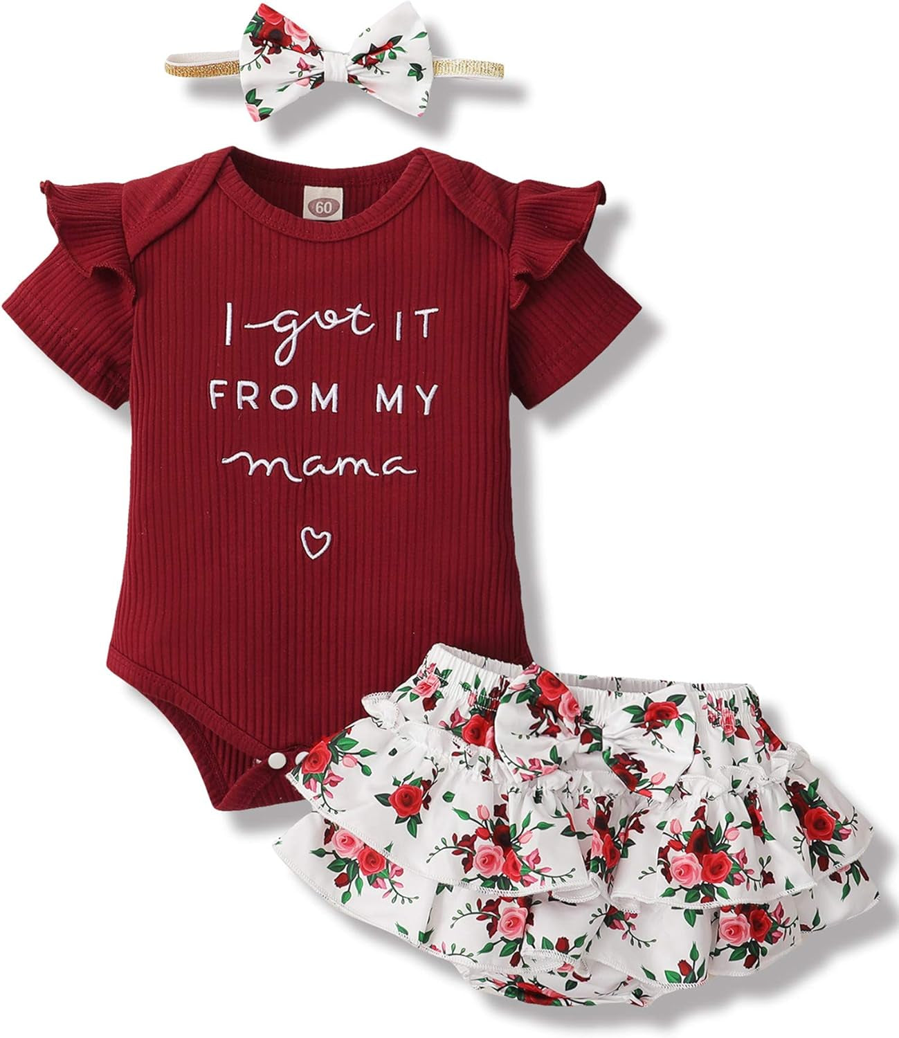 Mioglrie Newborn Baby Girl Clothes Infant Summer Outfits 0 3 6 12 18 Months