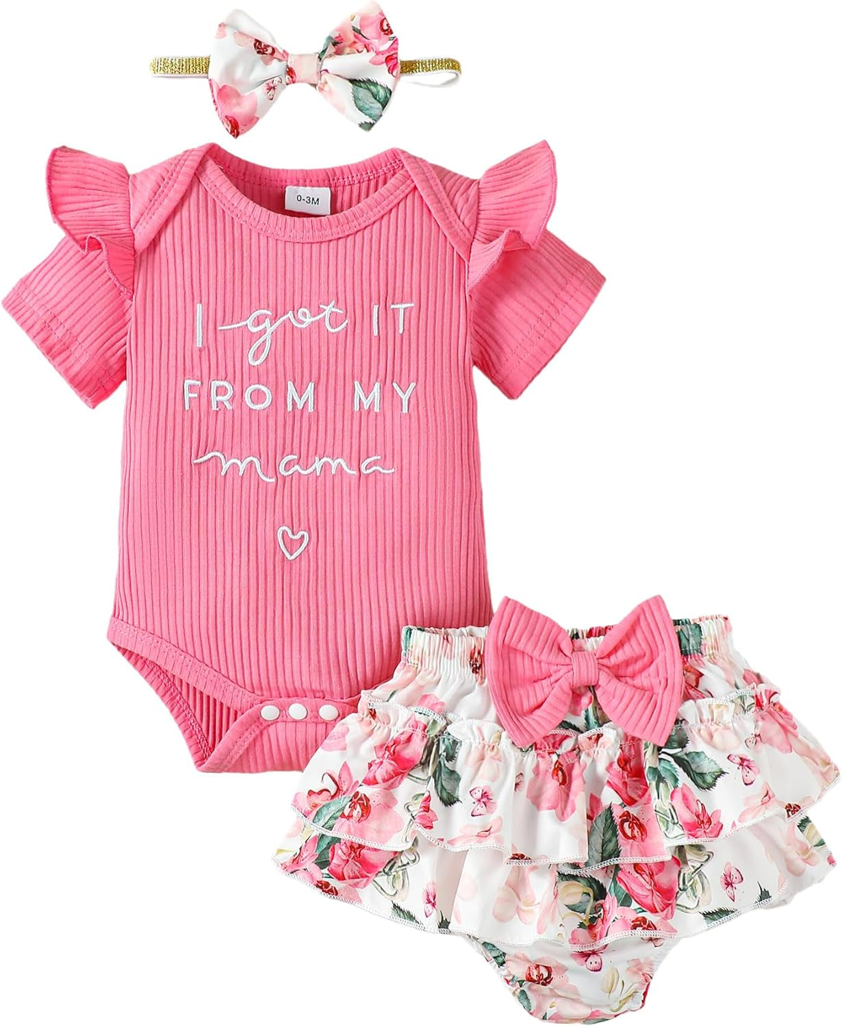 Mioglrie Newborn Baby Girl Clothes Infant Summer Outfits 0 3 6 12 18 Months