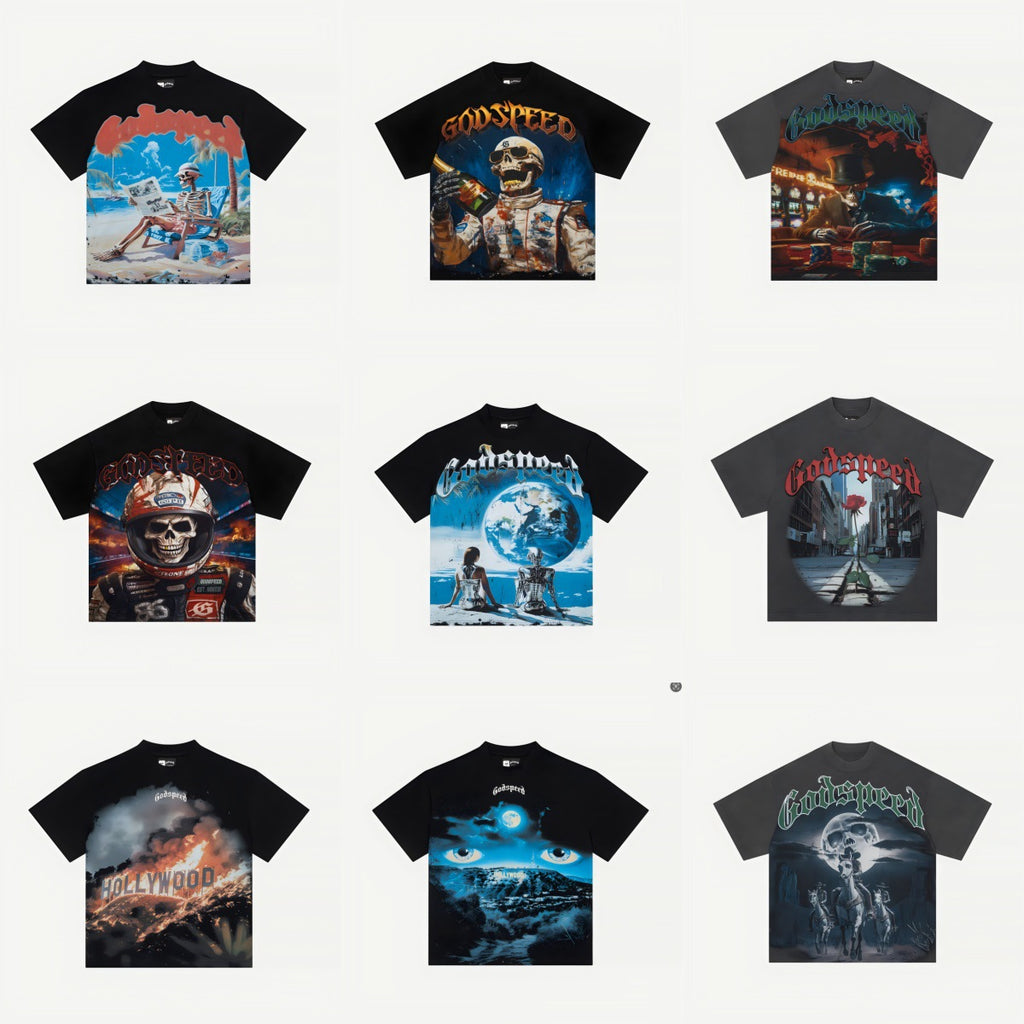 Men and women couple's oversized loose short-sleeved clothing