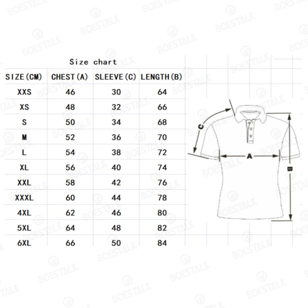 Mens Printed Golf Polo Shirt