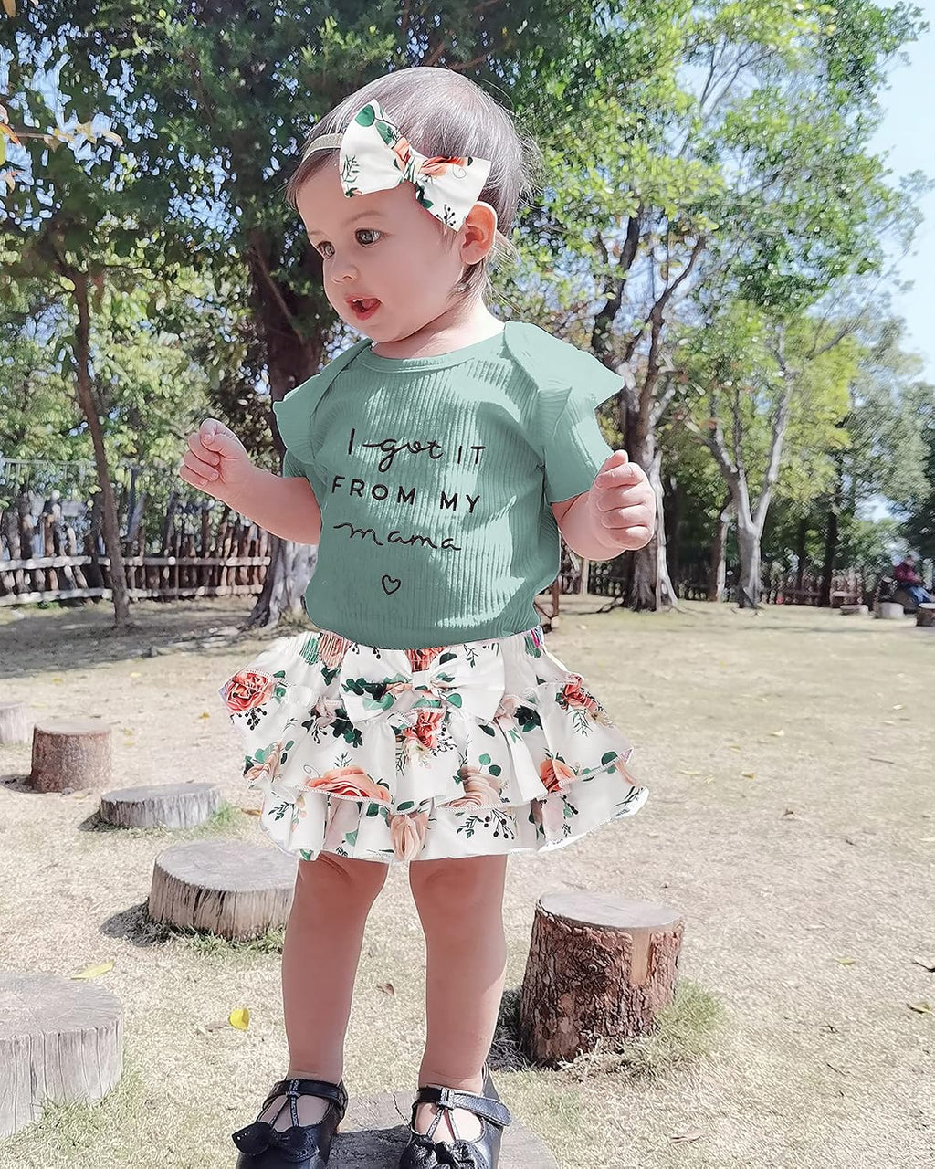 Mioglrie Newborn Baby Girl Clothes Infant Summer Outfits 0 3 6 12 18 Months