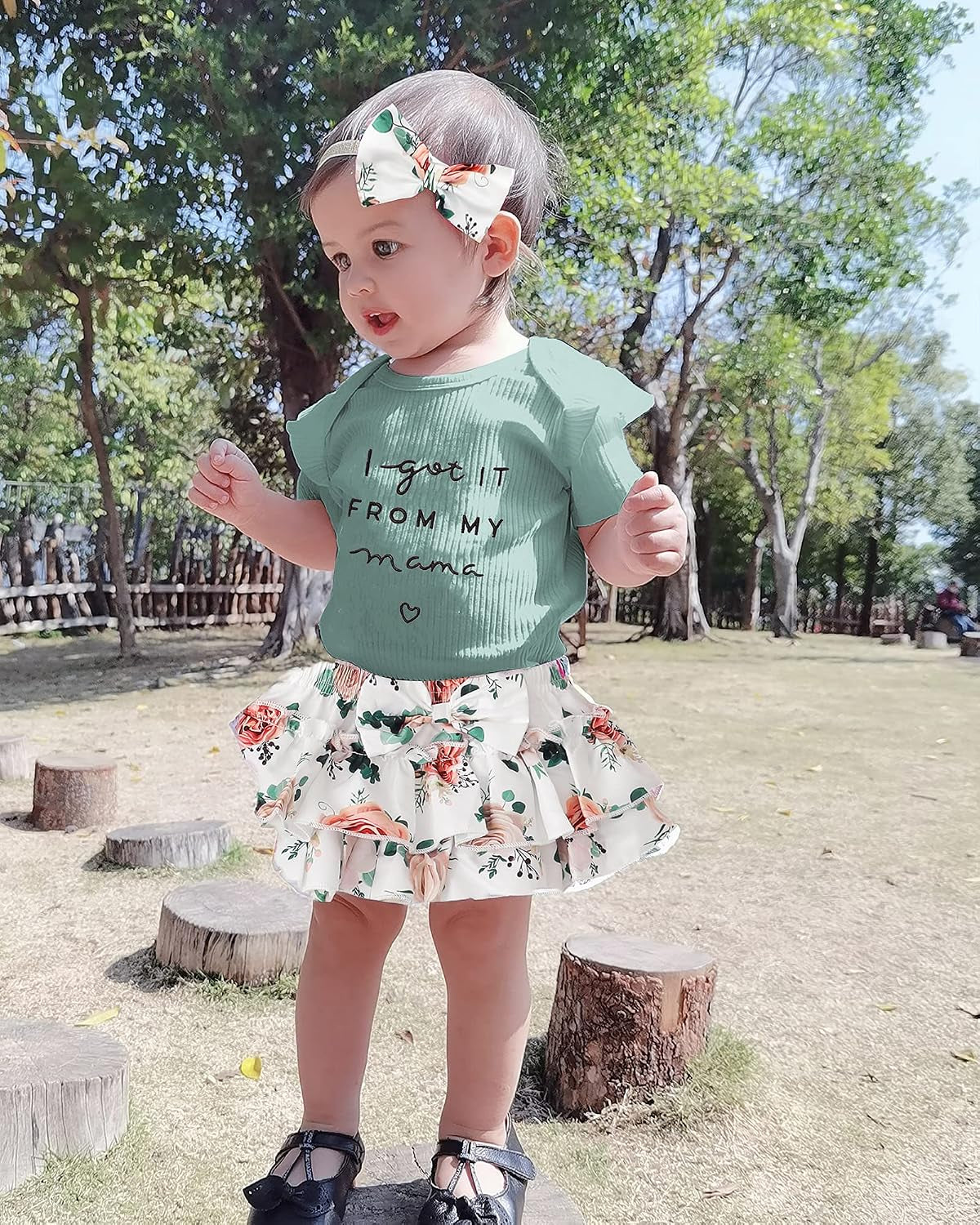 Mioglrie Newborn Baby Girl Clothes Infant Summer Outfits 0 3 6 12 18 Months