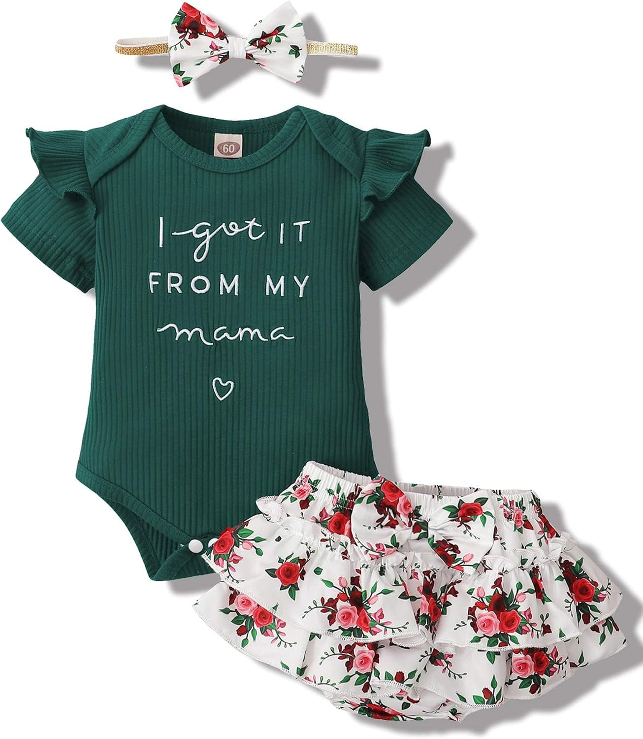 Mioglrie Newborn Baby Girl Clothes Infant Summer Outfits 0 3 6 12 18 Months