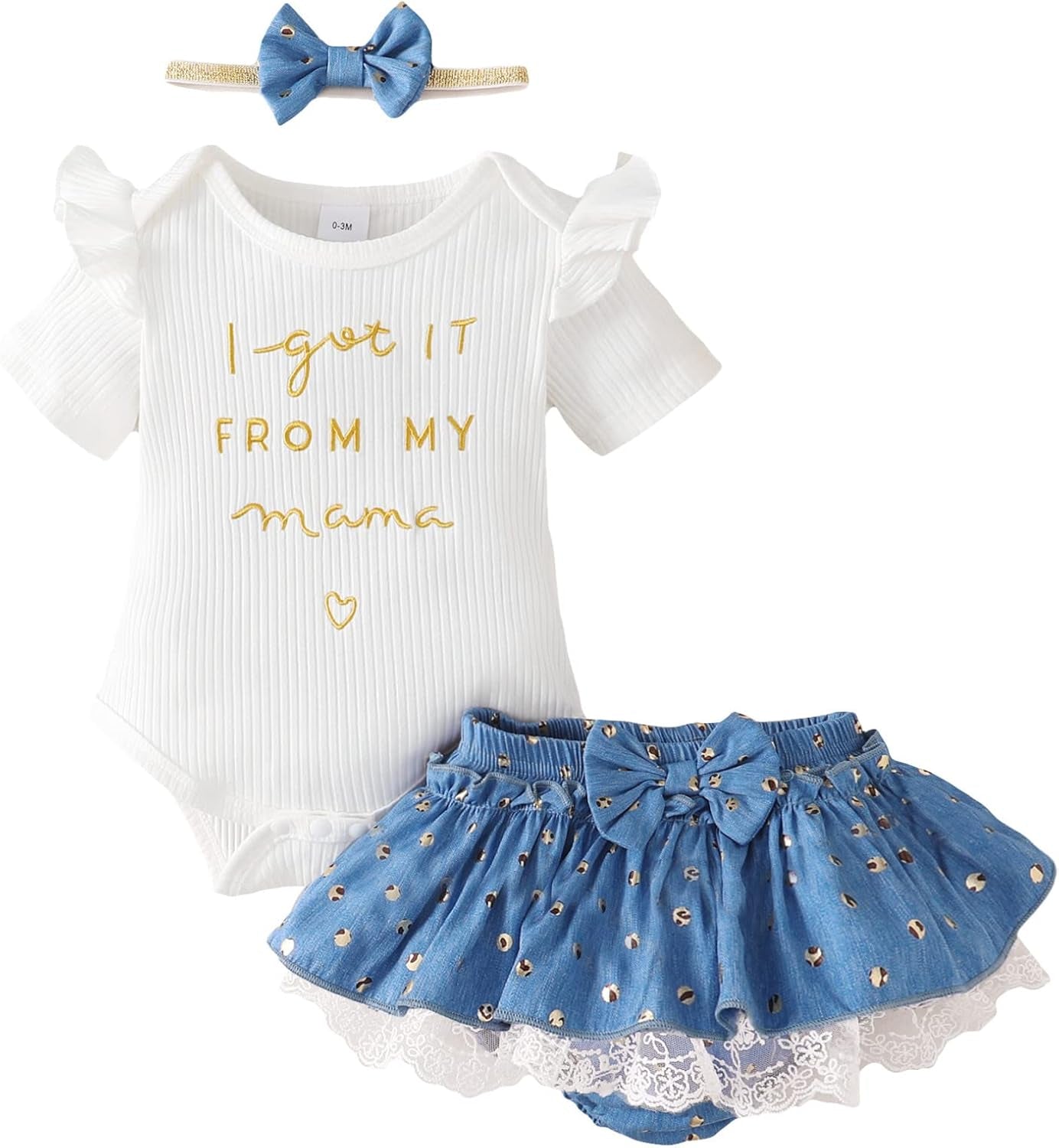 Mioglrie Newborn Baby Girl Clothes Infant Summer Outfits 0 3 6 12 18 Months