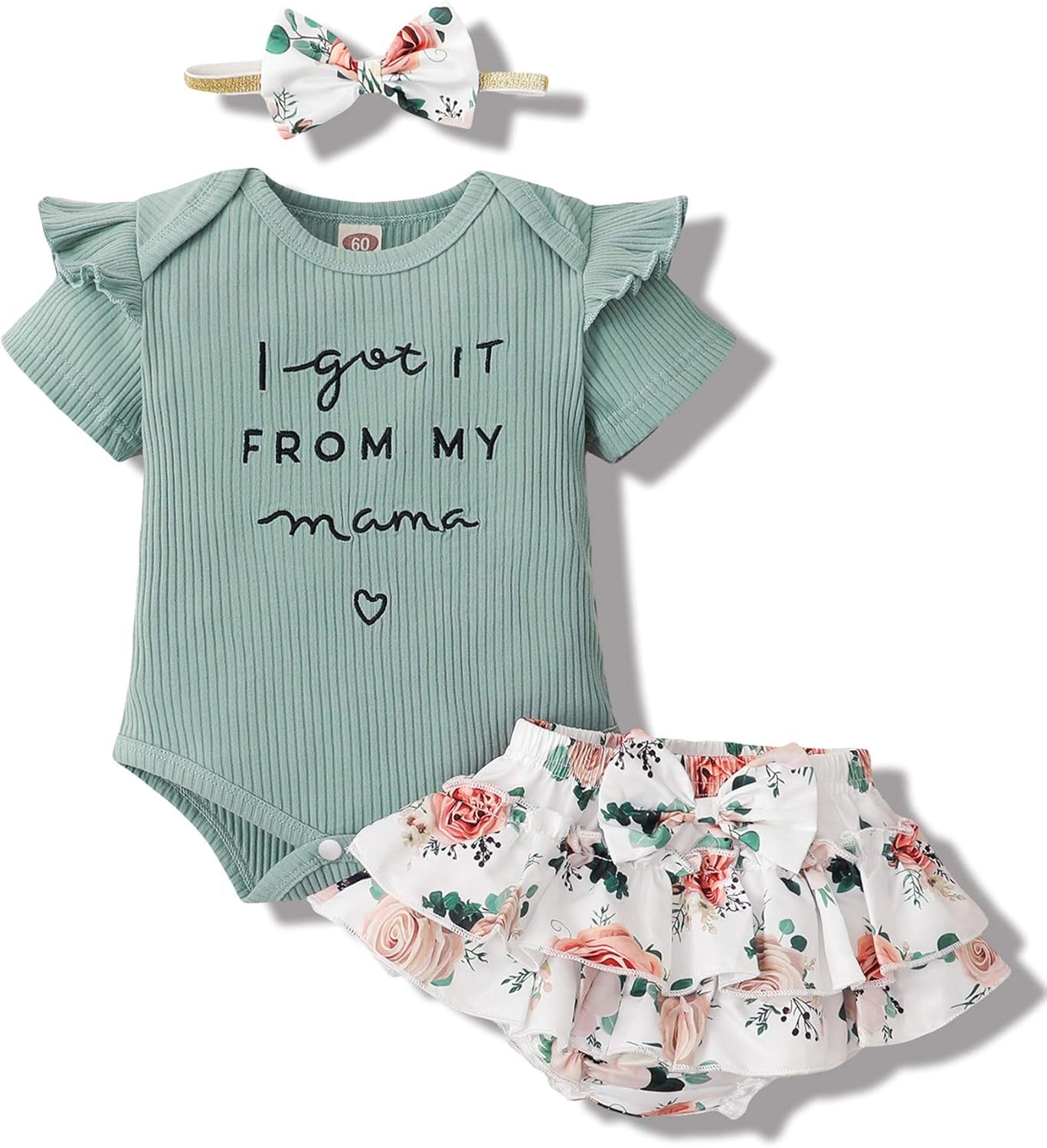Mioglrie Newborn Baby Girl Clothes Infant Summer Outfits 0 3 6 12 18 Months